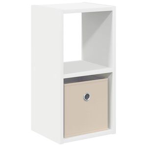 vidaXL Nattbord med skuff Hvit 25,5 x 22 x 49,5 cm Konstruert tre