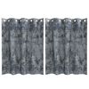 vidaXL Fl&oslash;yel Gardiner 2 stk. S&oslash;lvgr&aring; 140 x 140 cm Fl&oslash;yel