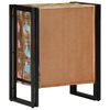 vidaXL Sko Skap Flerfarget 56 x 35 x 70 cm Massivt gjenvunnet tre