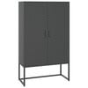 vidaXL Highboard antrasitt 80x35x135 cm st&aring;l