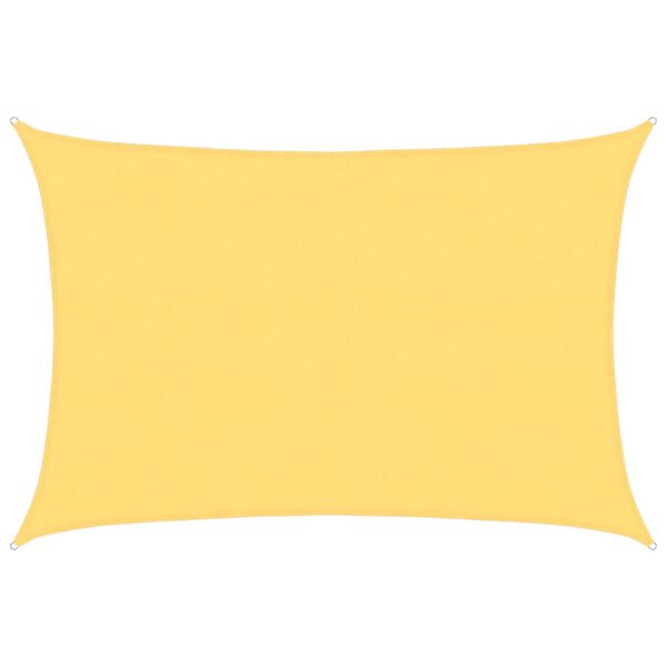 VidaXL Solseil HDPE Rektangulært 4x6 m Beige