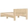vidaXL Sengeramme uten madrass med hodegavl sonoma eik 100x200 cm