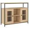 vidaXL Skjenk sonoma eik 100x35x80 cm konstruert tre