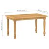 vidaXL Hagesofagruppe 4 deler heltre teak