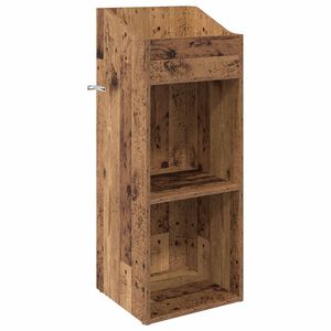 vidaXL Plateskap Gammelt tre 36 x 36 x 95,5 cm Konstruert tre