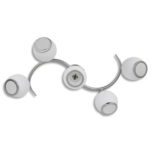 240987 Taklampe med glasskuler p&aring; vinkelspor