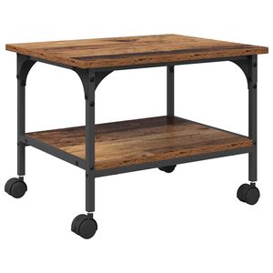 vidaXL Skiverstativ Gamle tre 50 x 40 x 38 cm Konstruert tre