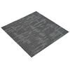 vidaXL Teppeflis Kullgr&aring; 50 x 50 cm 36 pcs PP og Bitumen