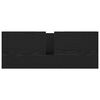 vidaXL Servantskap med skuffer svart eik 90x34,5x60 cm