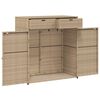 vidaXL Putekasse beige 105x55x113 cm polyrotting
