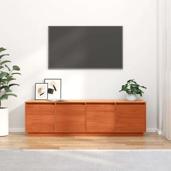vidaXL TV-skap Brun 156 x 37 x 45 cm Konstruert tre