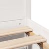 vidaXL Sengeramme uten madrass hvit 135x190 cm heltre furu