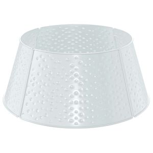 vidaXL Juletrekrage Kjegleformet Hvit &Oslash; 62 x 25 cm St&aring;l