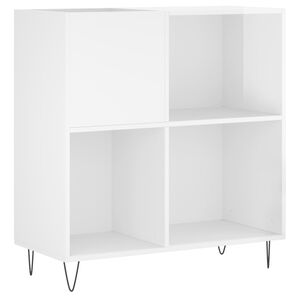 vidaXL Hifi-benk h&oslash;yglans hvit 84,5x38x89 cm konstruert tre