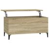vidaXL Salongbord sonoma eik 90x44,5x45 cm konstruert tre