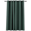 vidaXL Lystette gardiner maljer og lin-design gr&oslash;nn 290x245 cm