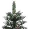 vidaXL Kunstig juletre med 300 LED gr&oslash;nn 210 cm PVC og plast og st&aring;l