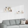 vidaXL Flytende vegghyller 2 stk hvit 80x23,5x3,8 cm MDF