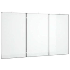 vidaXL Magnetisk tavle sammenleggbar 120x80x1,7 cm aluminium