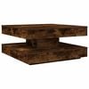 vidaXL Salongbord 360-graders roterbart r&oslash;kt eik 70x70x34,5 cm