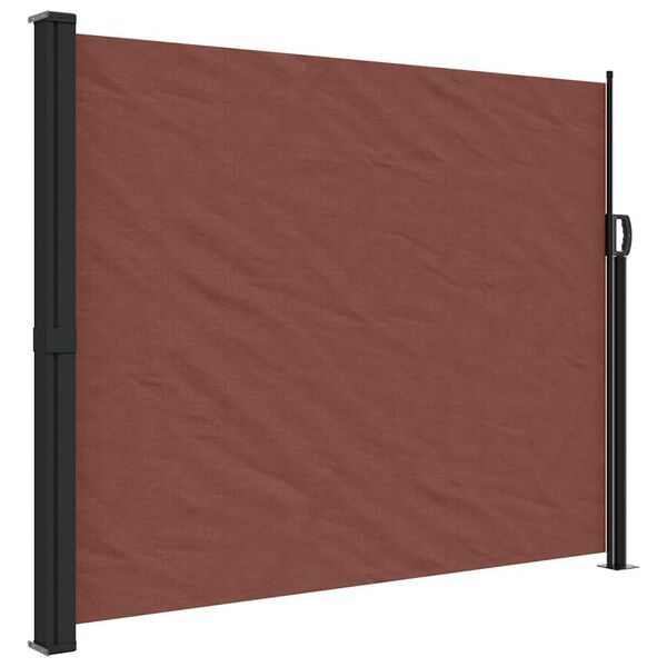 vidaXL Uttrekkbar sidemarkise brun 160x300 cm