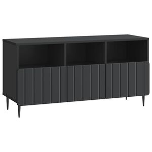 vidaXL TV-skap med skuff Svart 102 x 34,5 x 50 cm Konstruert tre