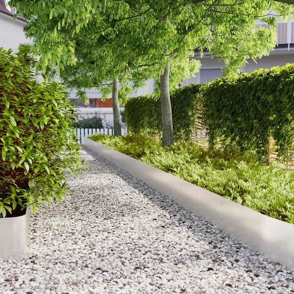 vidaXL Plenkanter 10 stk 25x103 cm rustfritt st&aring;l