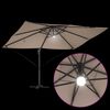 vidaXL Kipp Roma Parasol Gråbrun og Svart 352 x 251 x 265 cm