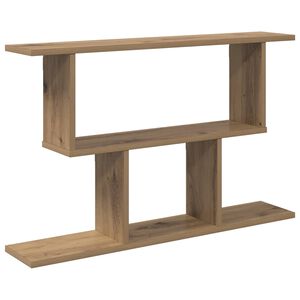 vidaXL Vegghylle Artisan eik 80 x 15 x 50,5 cm Konstruert tre