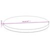 vidaXL Bordplate Ø50x2,5 cm bambus