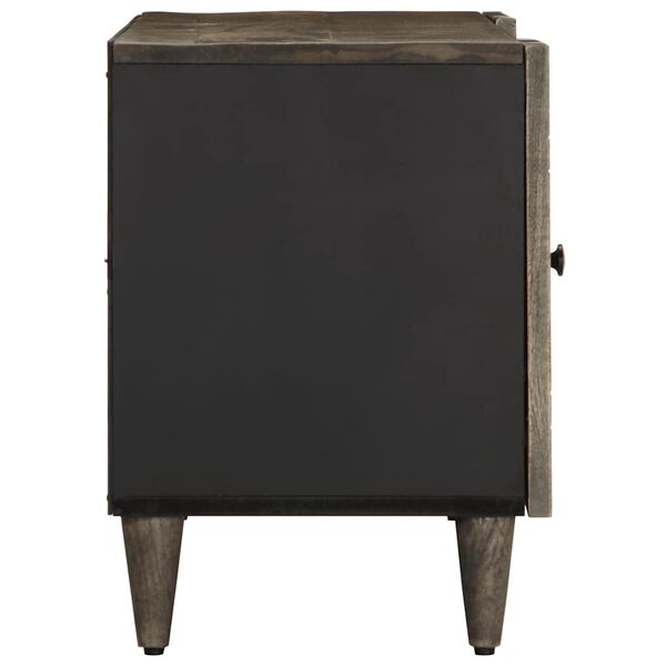 vidaXL TV-benk lysegr&aring; 105x33,5x46 cm heltre mango