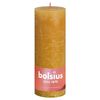 Bolsius Rustikke s&oslash;ylelys Shine 4 stk 190x68 mm bikake gul