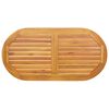 vidaXL Bordplate Brun 110 x 55 x 2 cm Solid akasietre