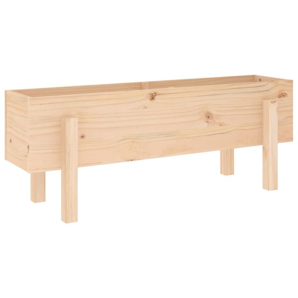 vidaXL H&oslash;ybed for hage 101x30x38 cm heltre furu