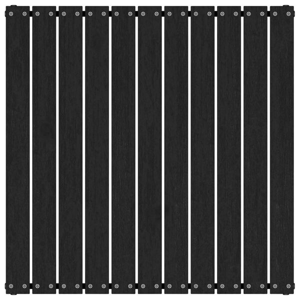 vidaXL Utendørs fotskammel med pute svart heltre furu