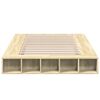 vidaXL Sengeramme sonoma eik 120x190 cm konstruert tre