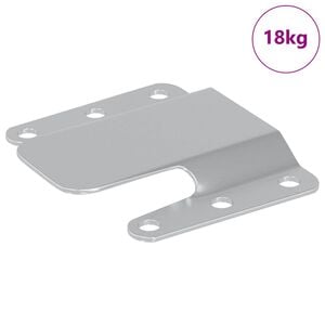vidaXL Flush Mount Bracket 419 s&oslash;lv 75 x 66 x 1,4 mm St&aring;l
