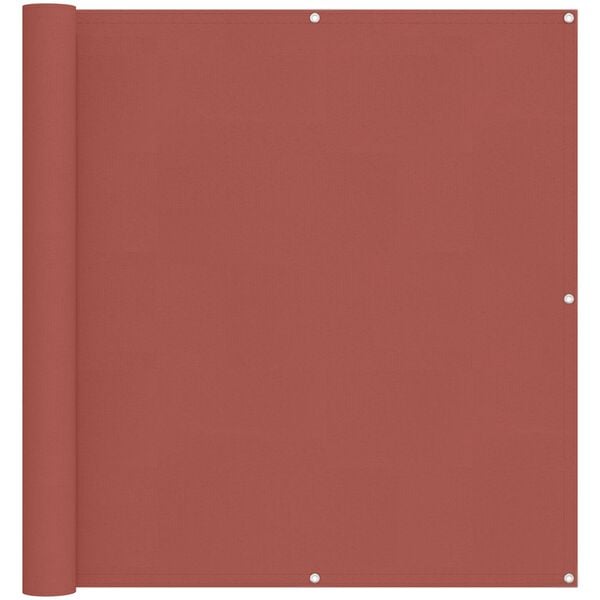 vidaXL Balkong Skjerm Terrakotta 110 x 400 cm Oxford Stoff