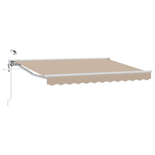 vidaXL Elektrisk Utrekkbar Markise Beige 2,5 x 2 m