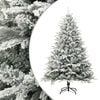 vidaXL Kunstig juletre med flokket sn&oslash; gr&oslash;nn 240 cm PVC og PE