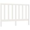 vidaXL Sengegavl hvit 166x4x100 cm heltre furu
