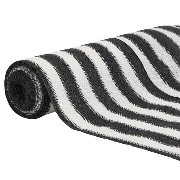 vidaXL Skjermnett antrasitt og hvit 1x10 m HDPE 75 g/m&sup2;