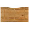 vidaXL Bordplate 110x60x3,8 cm naturlig kant heltre mango