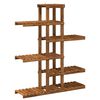 vidaXL Planteholder Naturlig 93 x 25 x 114,5 cm Solid akasietre