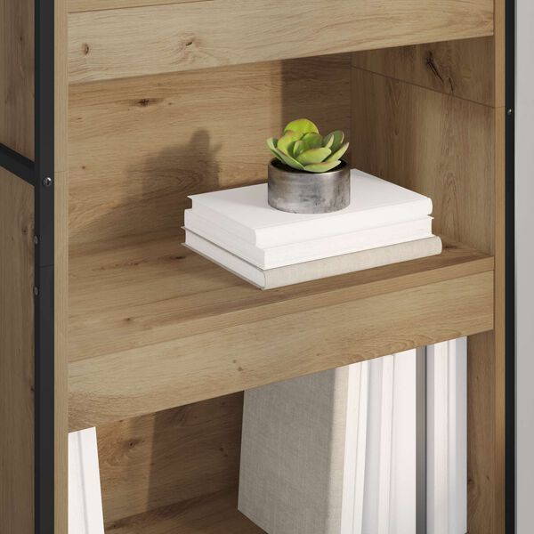 vidaXL Bokskap 2 pcs Kunstnerisk Eik 80 x 30 x 155 cm Konstruert tre