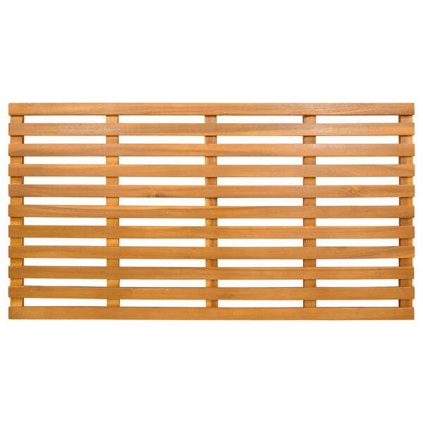 vidaXL Badematte Ensfarget Brun 100 x 53 cm tre