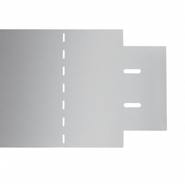 Gjerdekanter i galvanisert stål 5 deler 100x14 cm