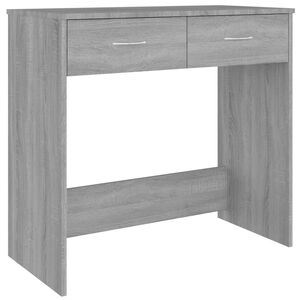 vidaXL Skrivebord gr&aring; sonoma 80x40x75 cm konstruert tre