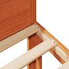 vidaXL Sengeramme uten madrass voksbrun 180x200 cm heltre furu