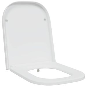 vidaXL Toalettsete Hvit 47,5 x 35 x 3,6 cm Duroplast